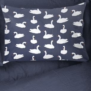 Estojo de Travesseiro com Padrão de Cisne Azul Mod
