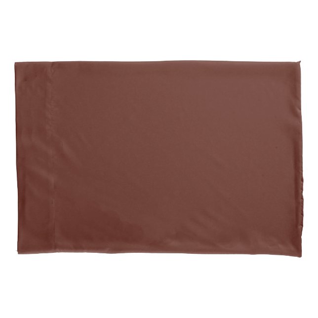 Estojo de Travesseiro Cor Marrom Hex 54160A (Frente)
