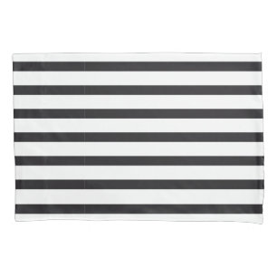 Estojo de Travesseiro em branco e preto