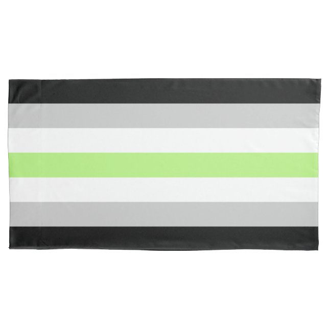Estojo de Travesseiro Rei Bandeira Agender (Frente)