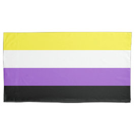 Estojo de Travesseiro Rei Bandeira Não Binária