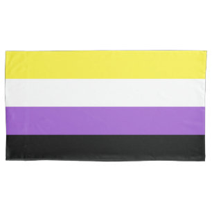 Estojo de Travesseiro Rei Bandeira Não Binária