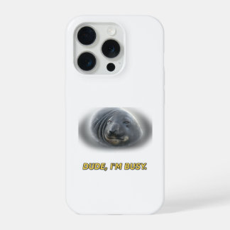 Estojo engraçado para iPhone 15 Pro com Foca Ocupa