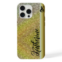 Estojo Monograma com Brilho Dourado Case-Mate 