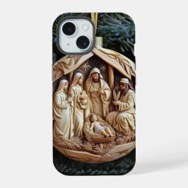 Estojo para Celular Cena de Natal Cristã – Menino