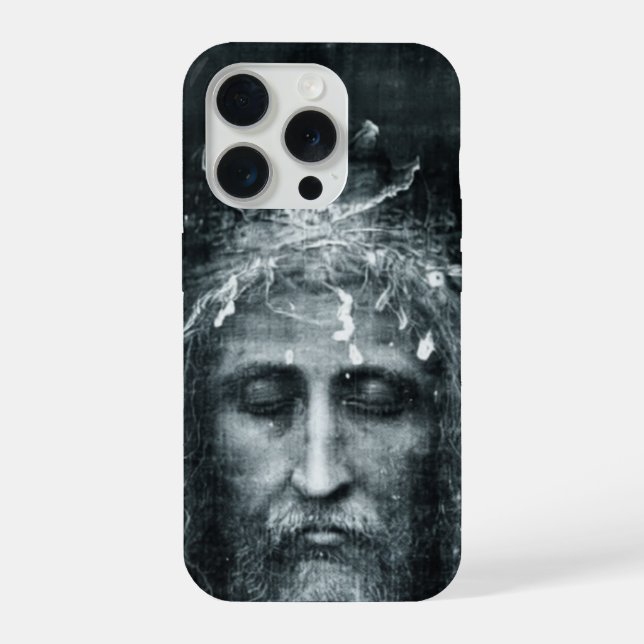 Estojo para celular com rosto de Jesus (Verso)