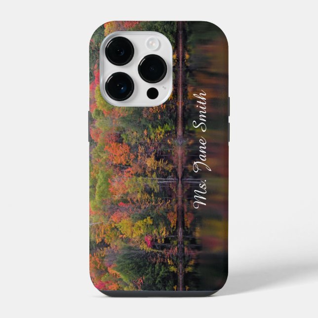 Estojo para Celular Folhas de Outono Cor (Verso)