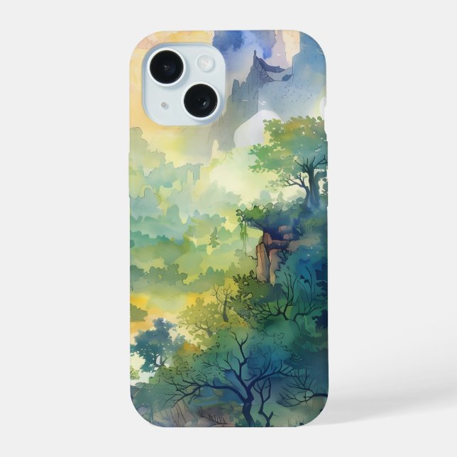 Estojo para Celular Vale da Floresta Iluminada pel (Verso)