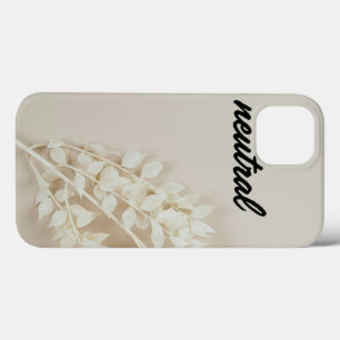 Estojo para iPhone 13 com Estética Floral Bege Neu