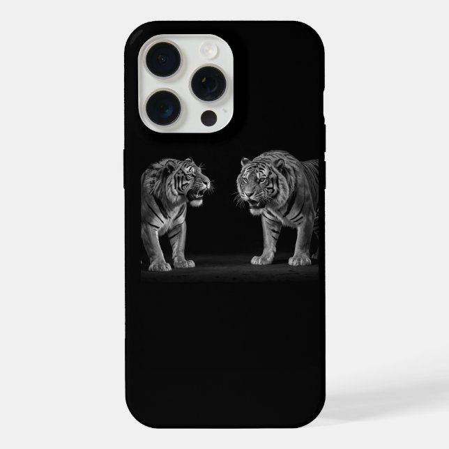 Estojo para iphone 15 pro max Tiger Stand off (Verso)