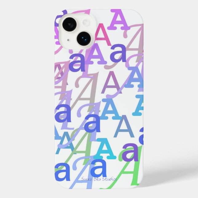 Estojo para iPhone "A" com Confetes de Carta (Verso)