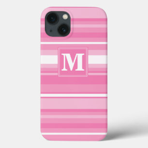 Estojo para iPhone Case-Mate com listras rosa e mo