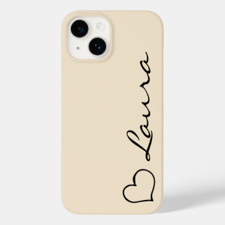Estojo para iPhone com nome personalizado em scrip