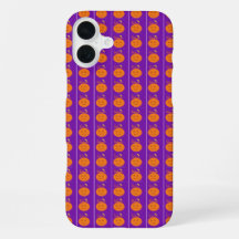 Estojo para iPhone / iPad abóbora roxa de design d