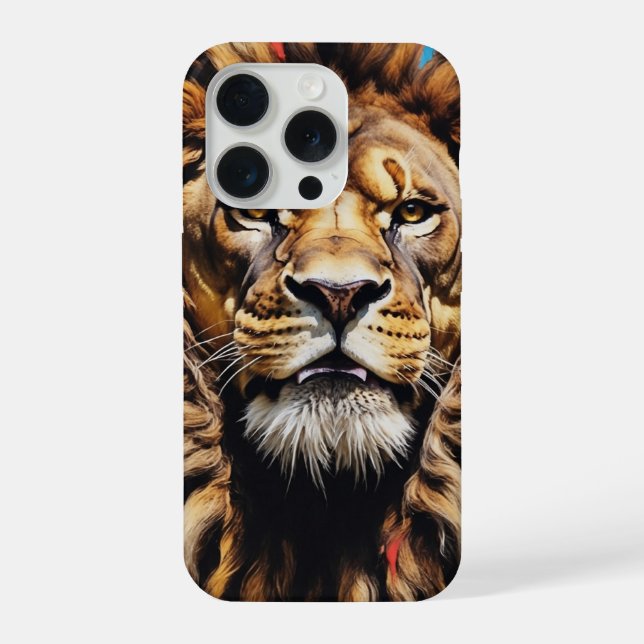 Estojo para iPhone King’s Gaze Lion  (Verso)