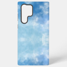 Estojo para iPhone Nuvem Aquarela Céu Azul Suave