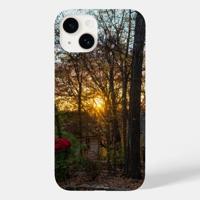 Estojo para iPhone pôr-do-sol Sdc Woods (Verso)