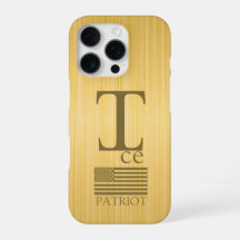 Estojo para telefone com monograma patriótico "I" 