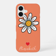 Estojo Personalizado com Flor de Margarida Desenha