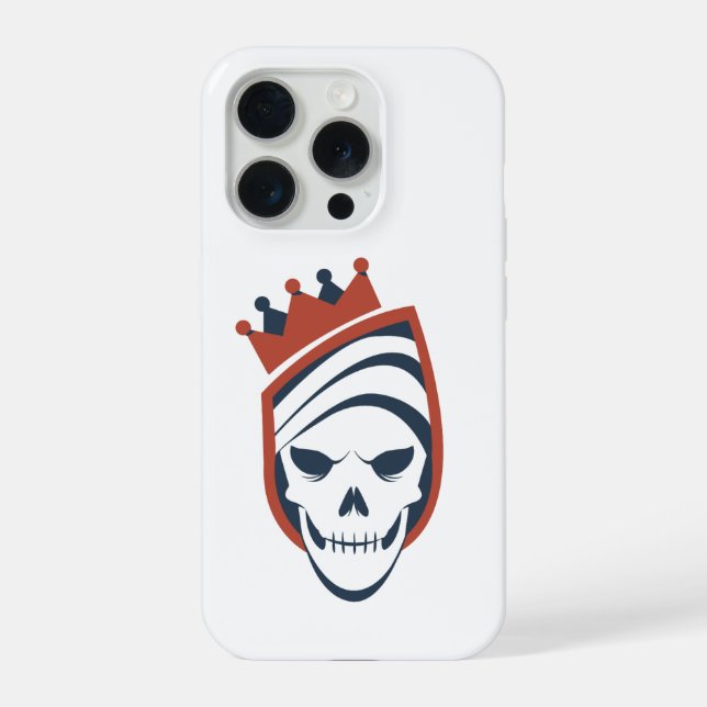 Estojo Royal Skull Shield para iPhone 15 Pro (Verso)