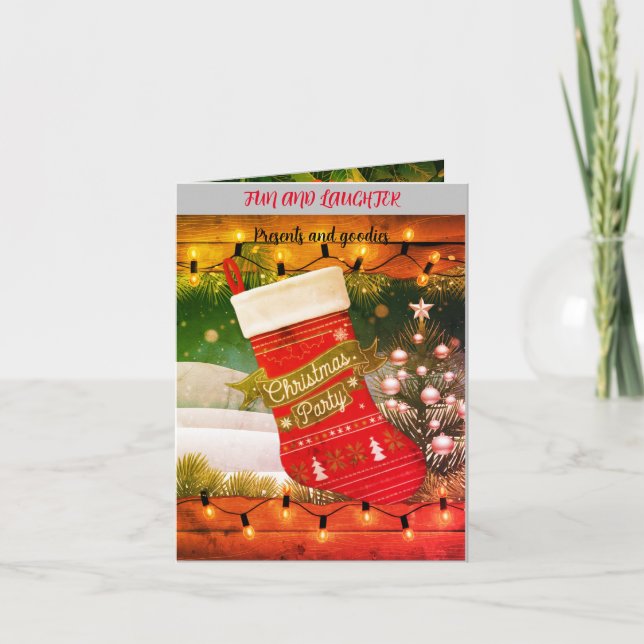 Estoque de Natal de Convite Dobrado para Download (Frente)