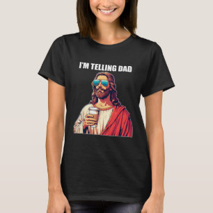 Estou a dizer "Pai Camisa Engraçada Cristão Religi