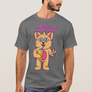 Estou aqui ao vivo. Não sou uma camiseta gráfica d