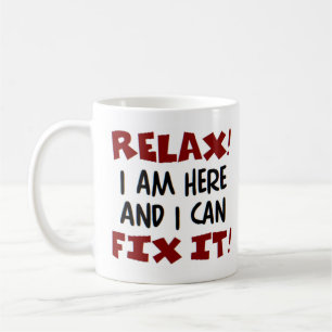 estou aqui caneca de café