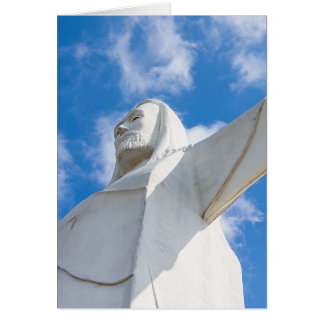 Estou Aqui Com Um Cartão De Saudação (Frente)