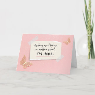 Estou aqui para você, não importa qual cartão