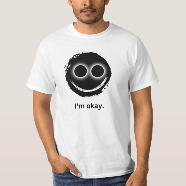 "Estou bem." Camisa branca (Frente)
