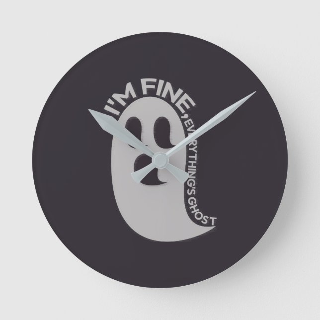 Estou Bem, Relógio de Parede Fantasma Tudo (Frente)