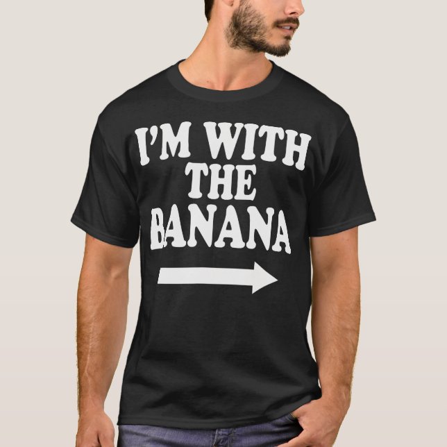 Estou Com A Camisa De Banana, Cuta Engraçada Banan (Frente)