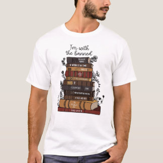 Estou com a camisa proibida, camisa de bookish