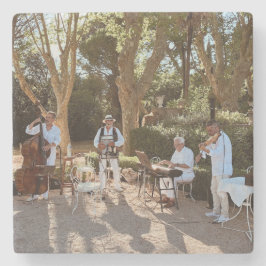 Estou com a Porta copos de pedra Banda