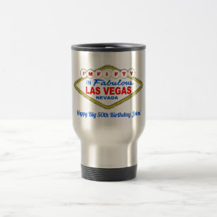 ESTOU COM CINQUENTA em LAS VEGAS Caneca de Viagem