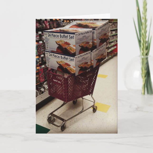 "Estou com fome, caras." Cartão de Aniversário (Frente)