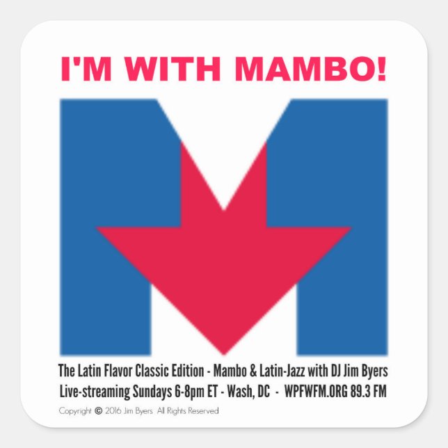 "Estou com o adesivo do Mambo" (Frente)