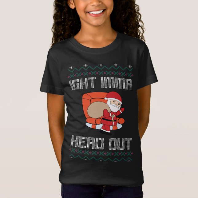 Estou com Scrooge Engraçado Suéter de Natal Feio D (Frente)