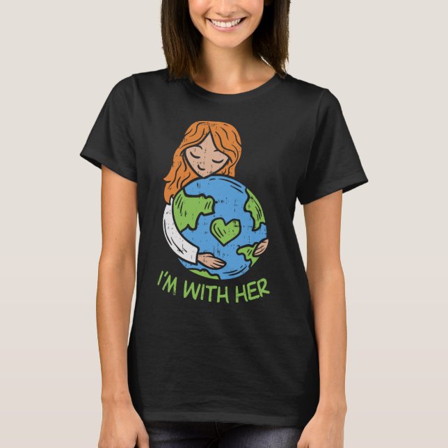 Estou Com Sua Camisa De Dia Da Terra Pro Save Envi (Frente)