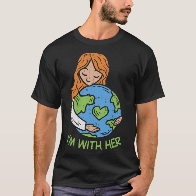 Estou Com Sua Camisa De Dia Da Terra Pro Save Envi (Frente)