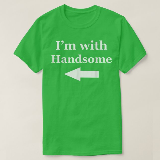 Estou com uma bela camisa esposa Namorado (Frente do Design)