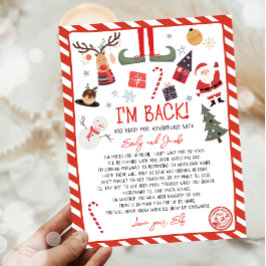 Estou de Volta Carta de Chegada do Elfo Natal Elfo