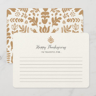 Estou grato por... Cartões de Papel de Ação de 