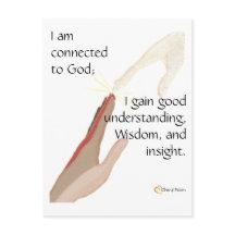 Estou ligado a Deus, ganho bons cartões postais.