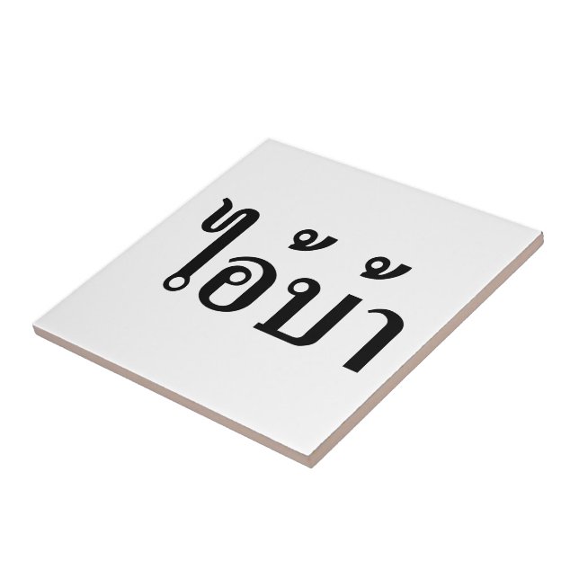 ESTOU LOUCO! Sim! BA Escrito em Tailandês Script0 (Lateral)