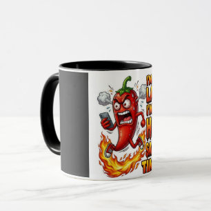 Estou no Tempo de Molho Picante Caneca de Café Eng