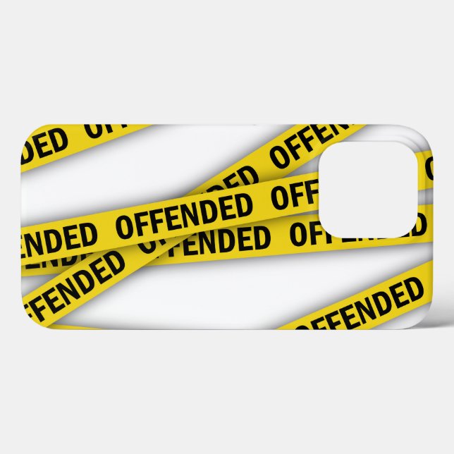 Estou ofendido que a fita policial não atravesse (Verso (horizontal))