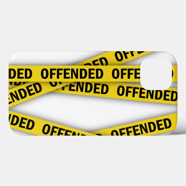 Estou ofendido que a fita policial não atravesse (Verso (horizontal))