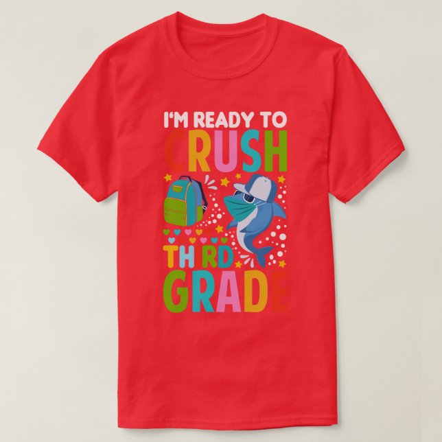 Estou Pronta Para Esmagar A Camisa Do Terceiro Gra (Frente do Design)